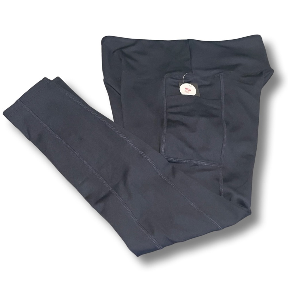 NWT Bally total fitness high rise legging side pockets Pilates fitness